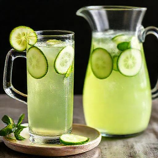 Agua de Pepino y Limón (Cucumber Lime Water)